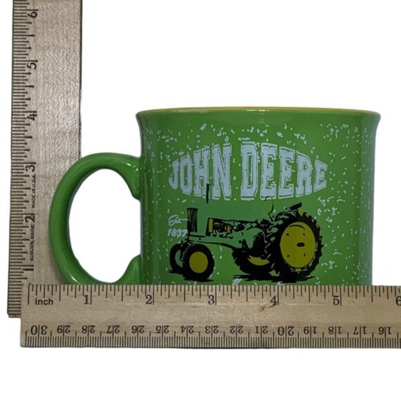 JOHN DEERE Jumbo Mug Made with Pride Officially Lic 21.5 oz Green Yellow Tractor - Picture 8 of 15